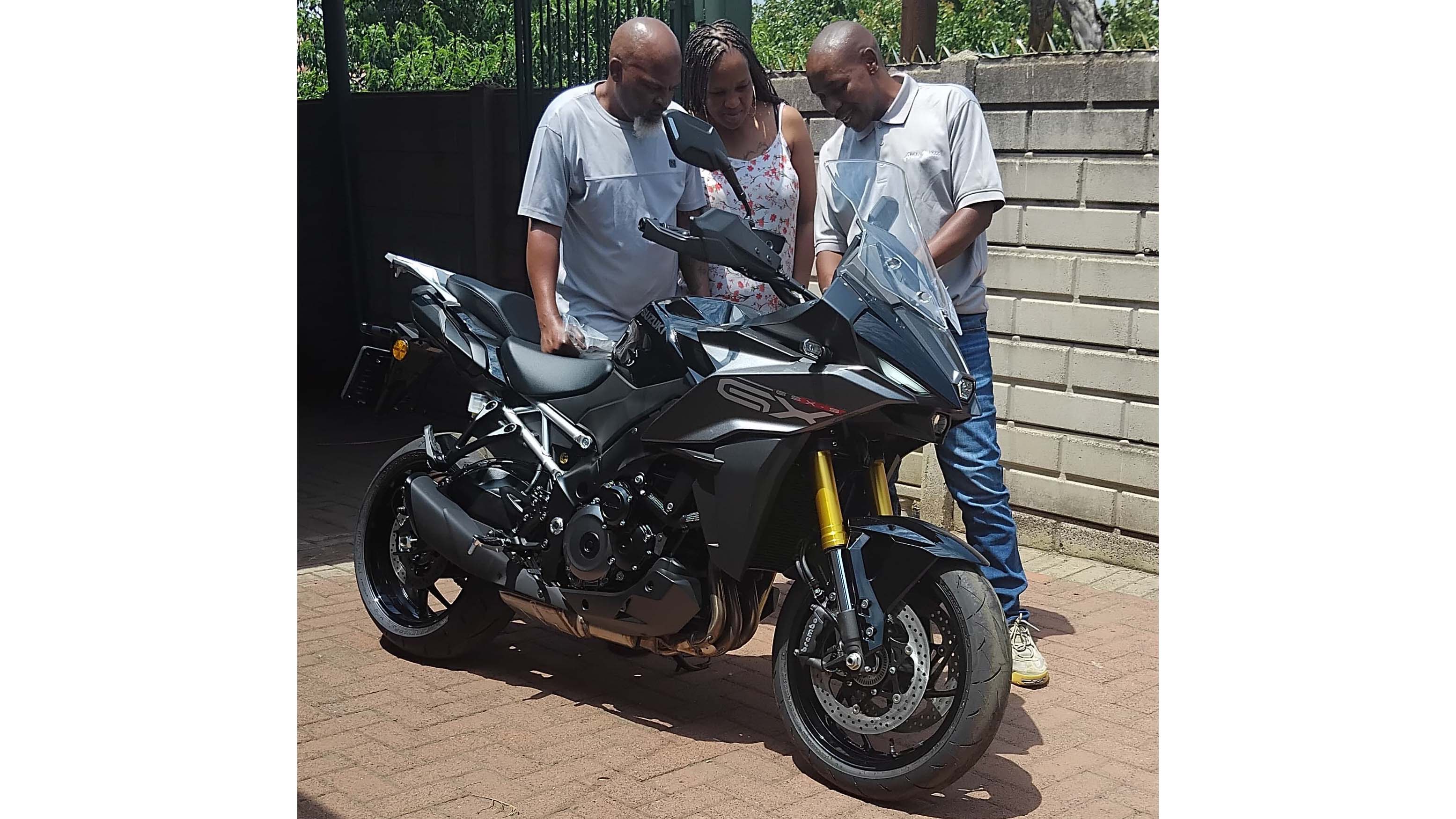 Swazi Rally has fulfilled its promise and delivered the bike to winner, Tshepi Phoku. (Courtesy pic)